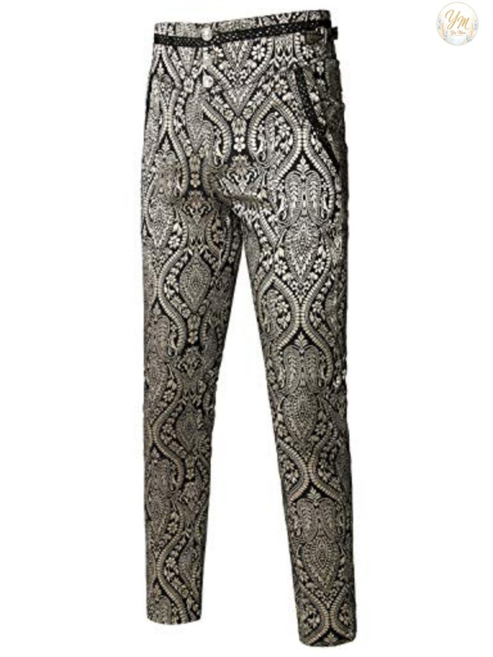 Men's Steampunk Victorian Gothic Cosplay Costume Pants Slim Fit
